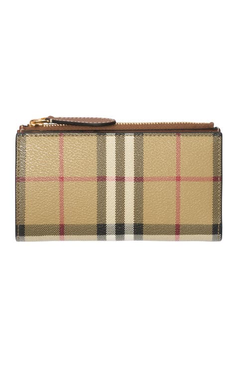 Medium Check Bifold Wallet