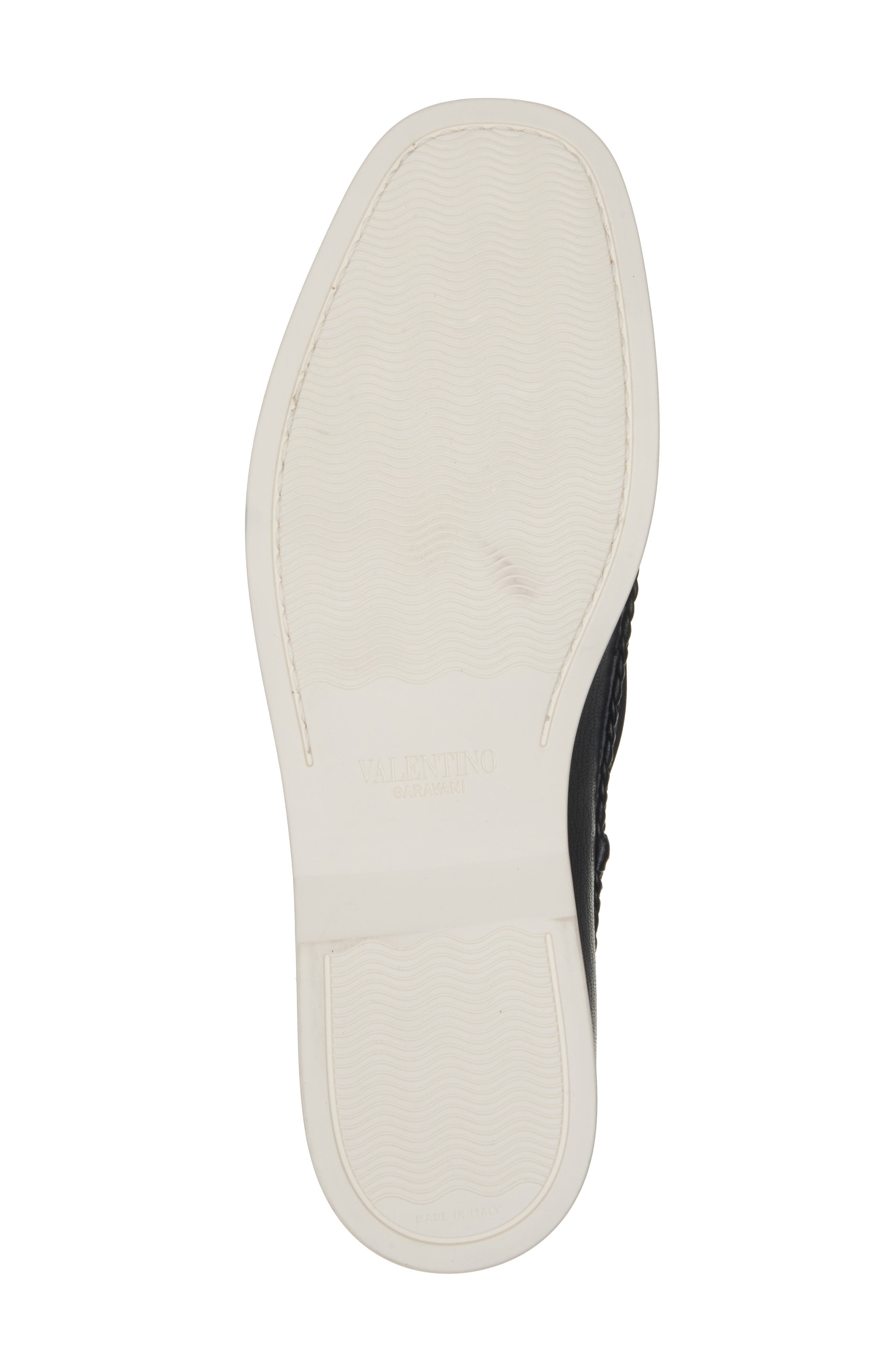 Valentino Garavani VLOGO Signature Boat Shoe, Alternate, color, Nero