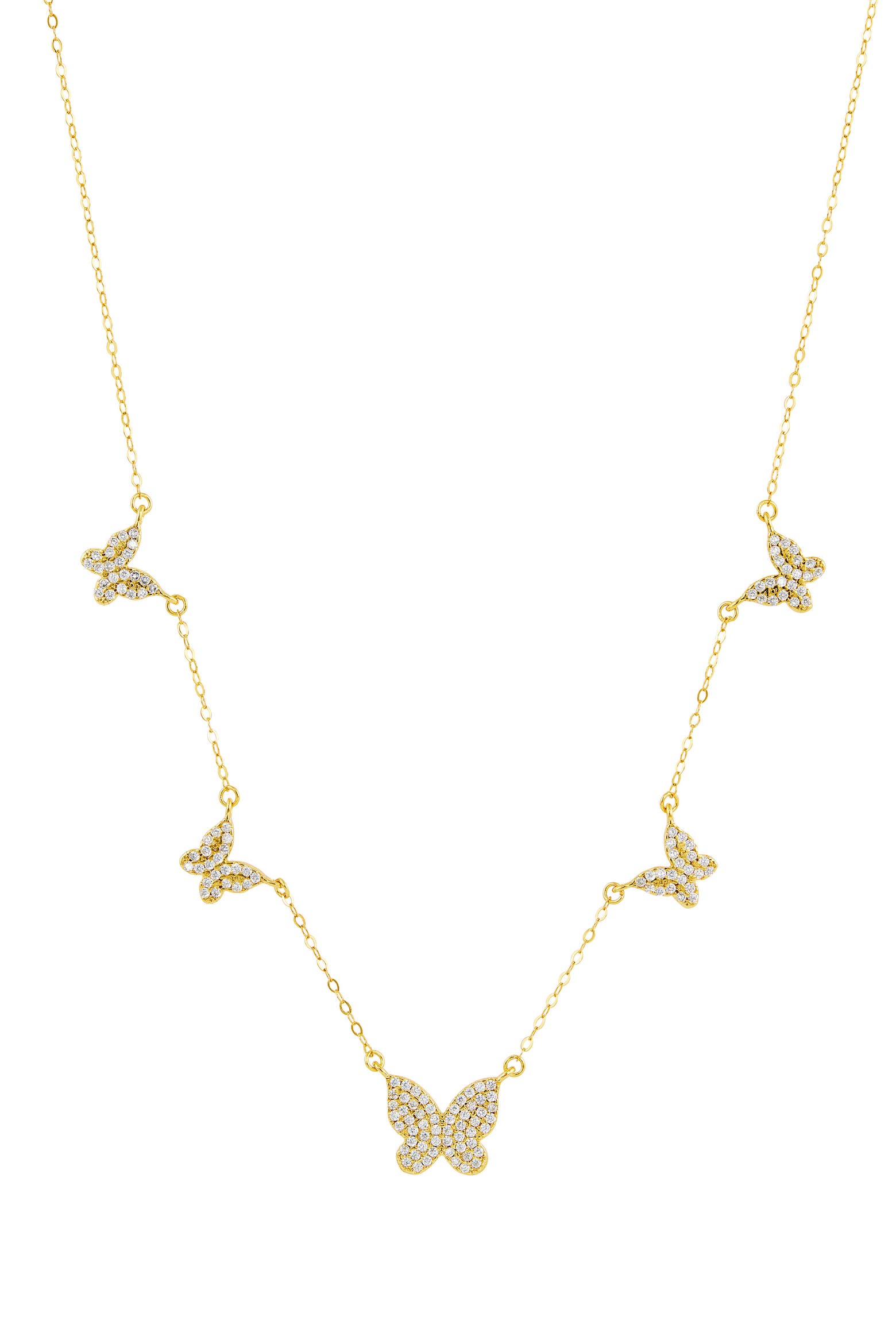 Tech Savvy Color SAVVY CIE JEWELS Butterfly Pavé Necklace (Women) | Nordstromrack