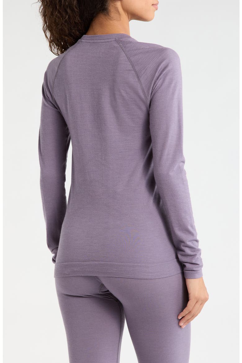 Intraknit All Season Merino Wool Blend Long Sleeve Top, Alternate, color, PURPLE STORM