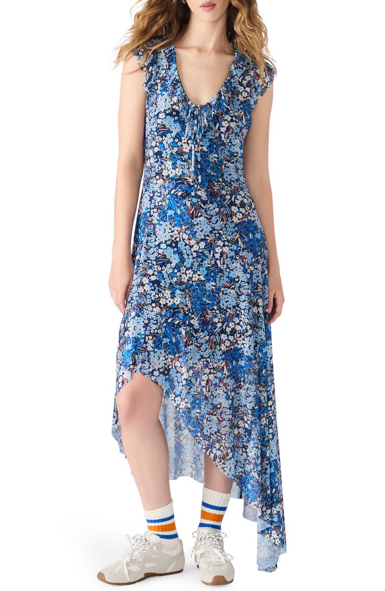 Steve Madden Hattie High-Low Dress, Main, color, Bristol Blue