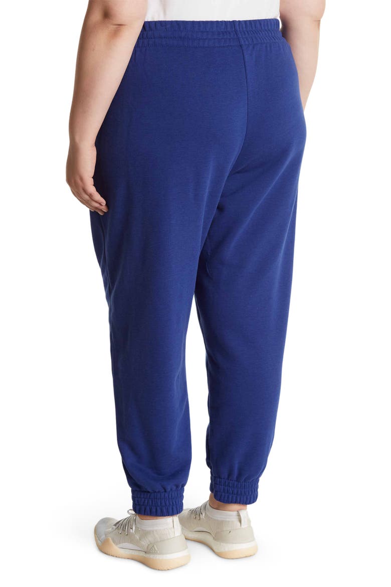 Essentials Warm Golden Logo Sweatpants, Alternate, color, VICTORY BLUE/GOLD MET.