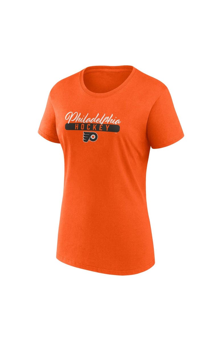 FANATICS Women's Fanatics Branded Orange/Black Philadelphia Flyers Two-Pack Fan T-shirt Set, Alternate, color, 
