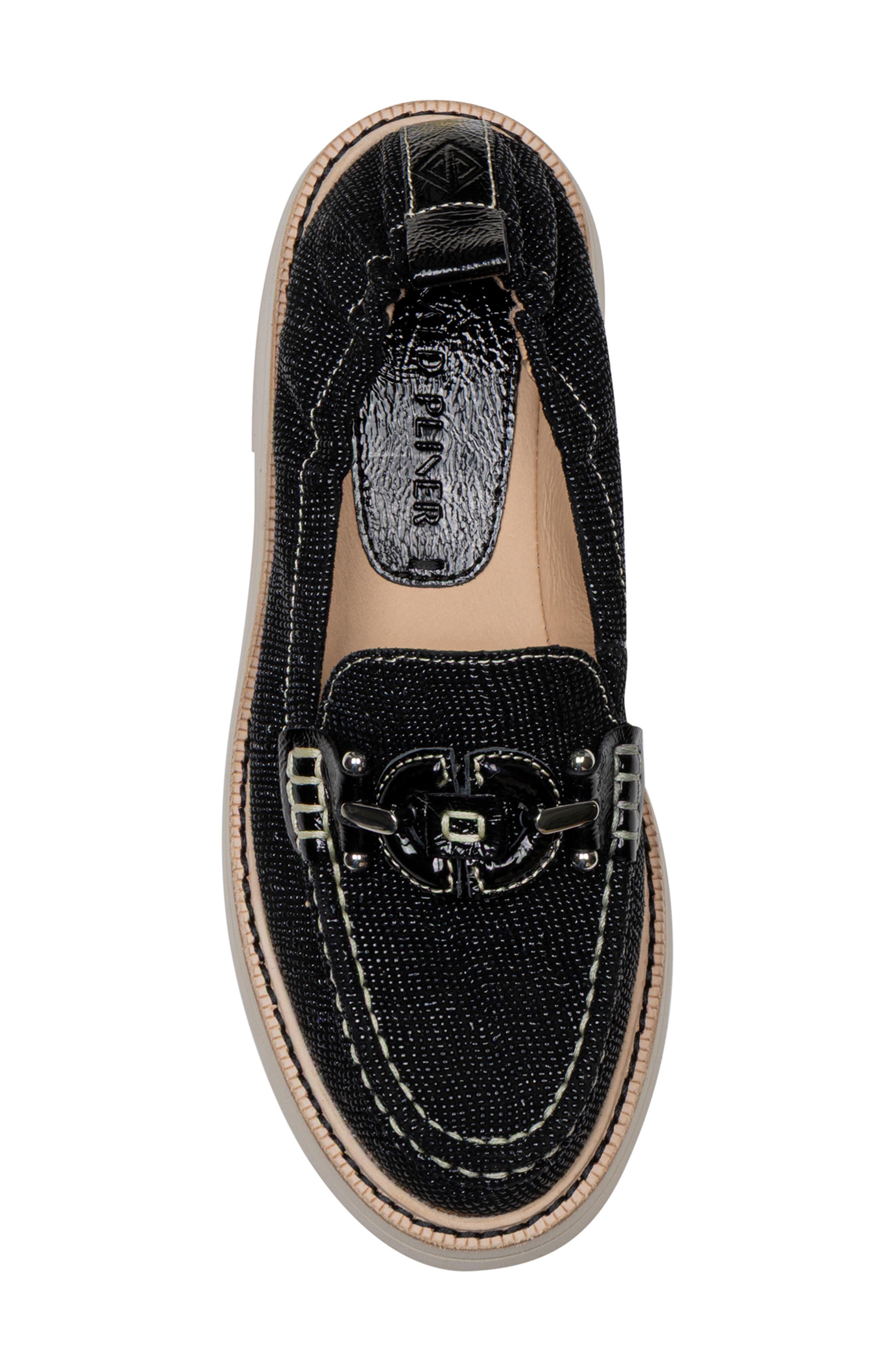 Lomma Platform Loafer, Alternate, color, BLACK