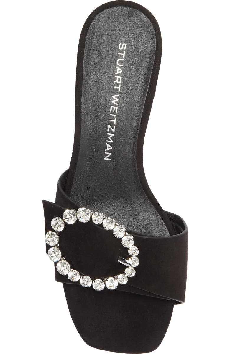 Stuart Weitzman Sloane 35 Slide Sandal, Alternate, color, Black