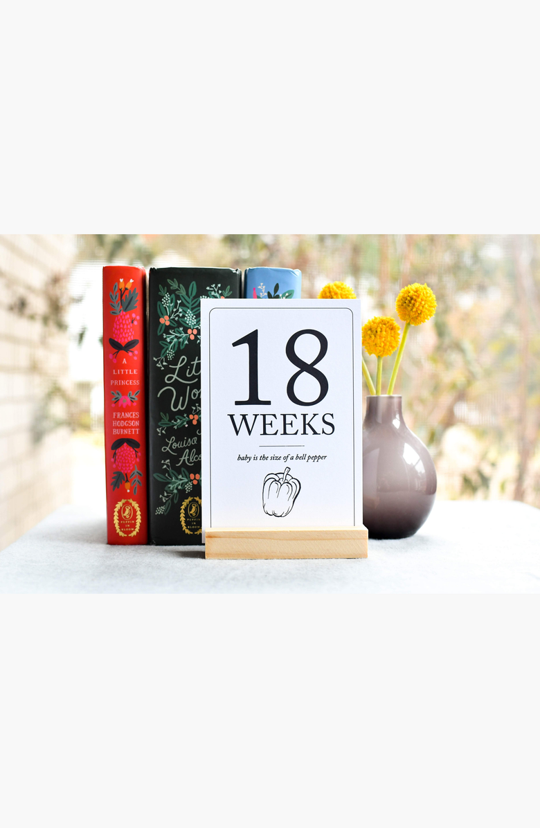 Duncan & Stone Paper Co. Pregnancy Announcement and Milestone Cards, Alternate, color, 