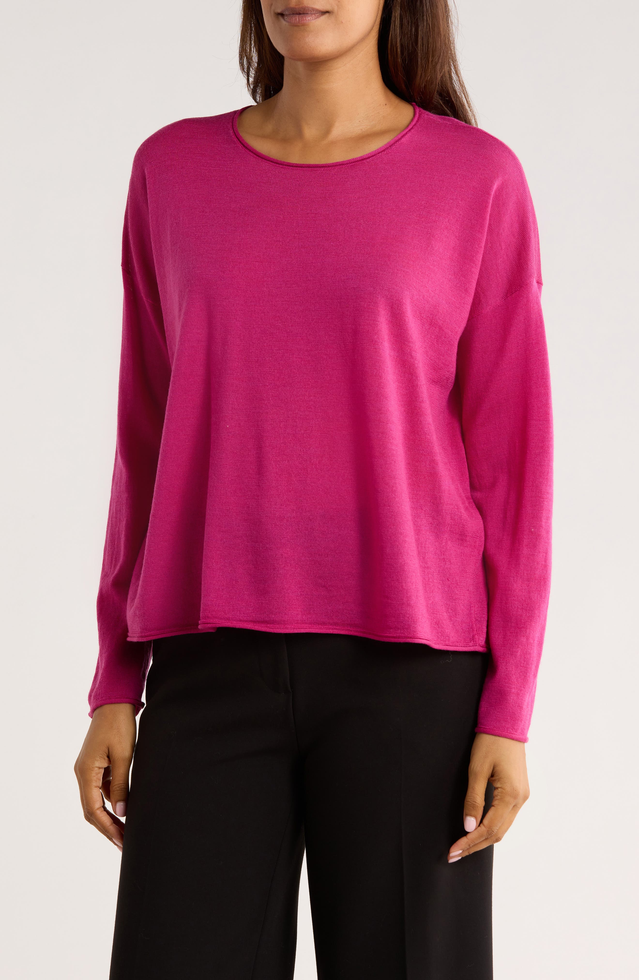 Eileen Fisher Crewneck Wool Sweater