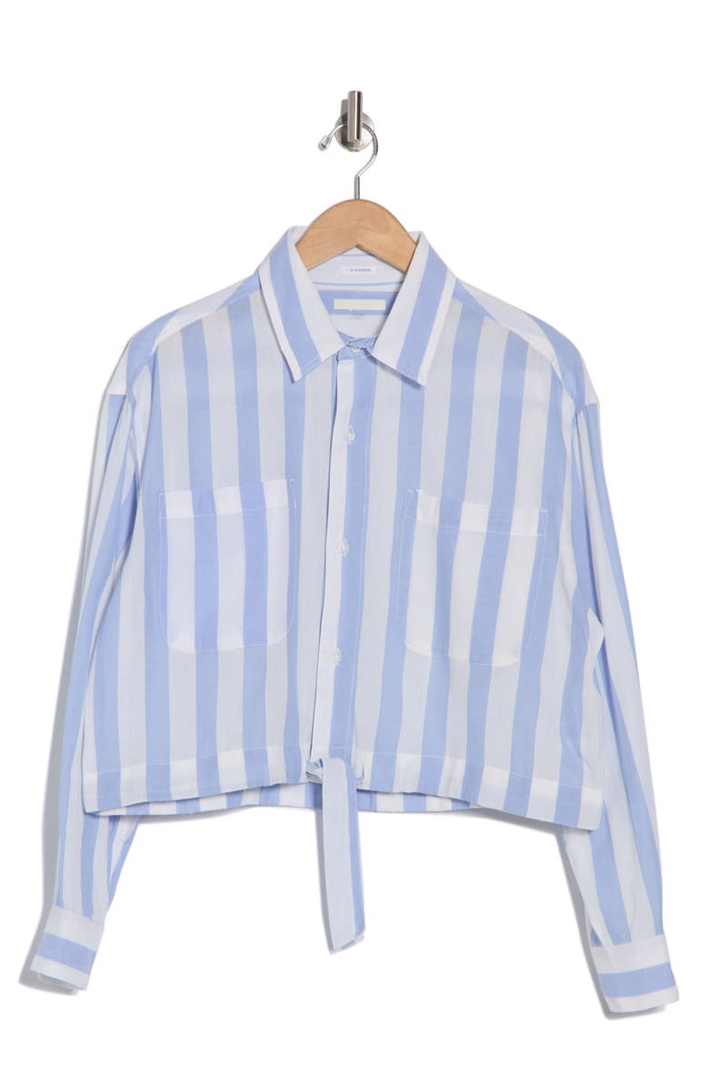 MOTHER The Tied Up in Knots Stripe Button-Up Shirt, Alternate, color, 