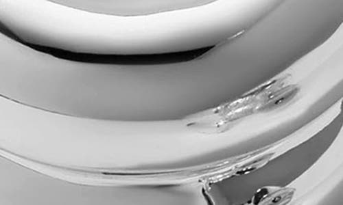 Miranda Frye Chloe Double Row Huggie Hoop Earrings In Silver
