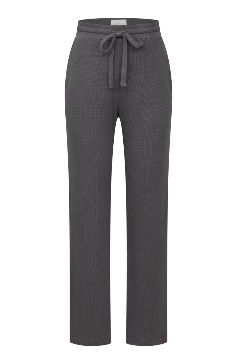 Losano Organic Cotton Drawstring Pant, Alternate, color, Charcoal