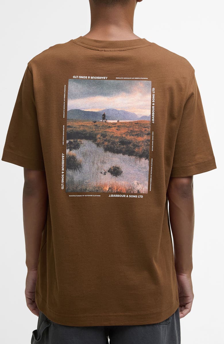 Barbour Parkend Photo Cotton Graphic T-Shirt, Alternate, color, Umber