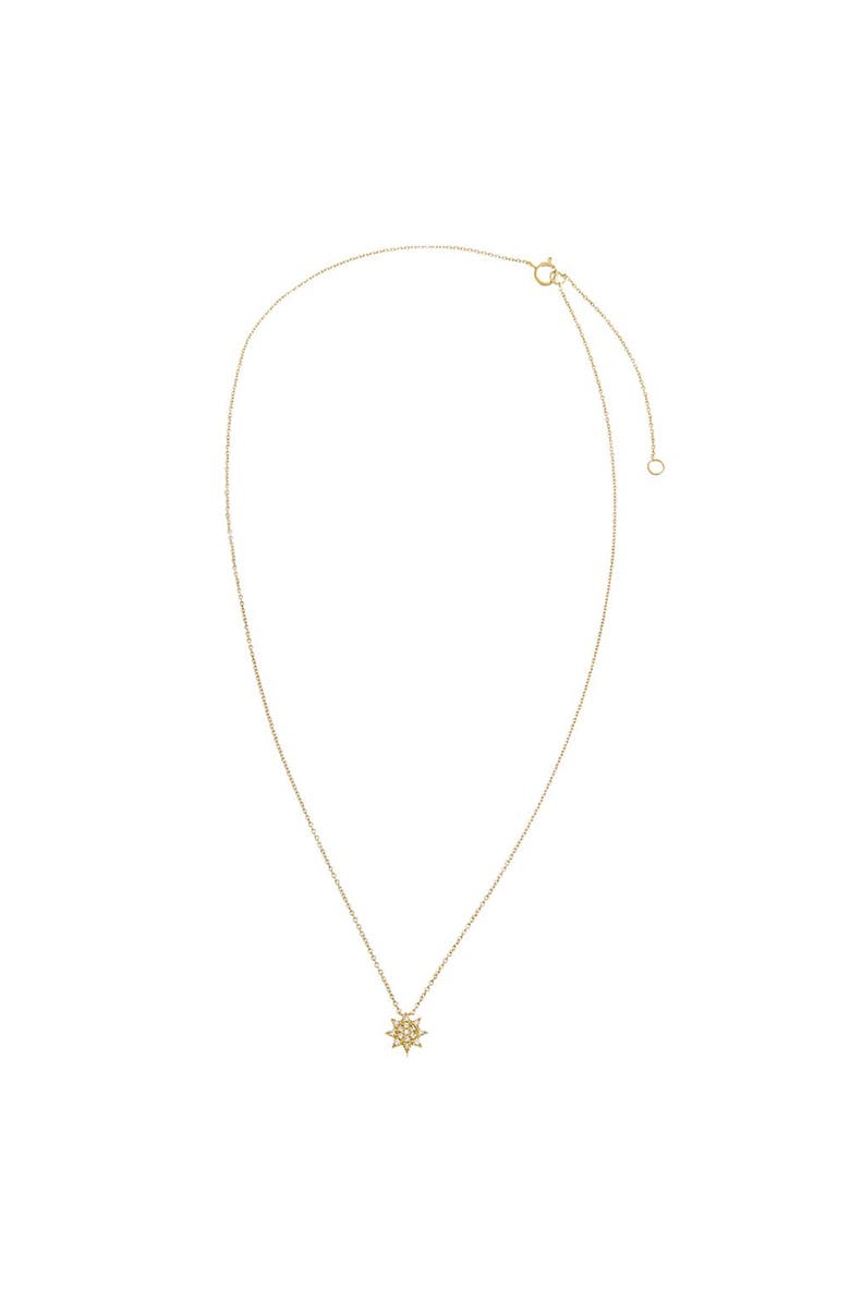 BY ADINA EDEN Diamond Pave Starburst Pendant Necklace 14K, Alternate, color, 