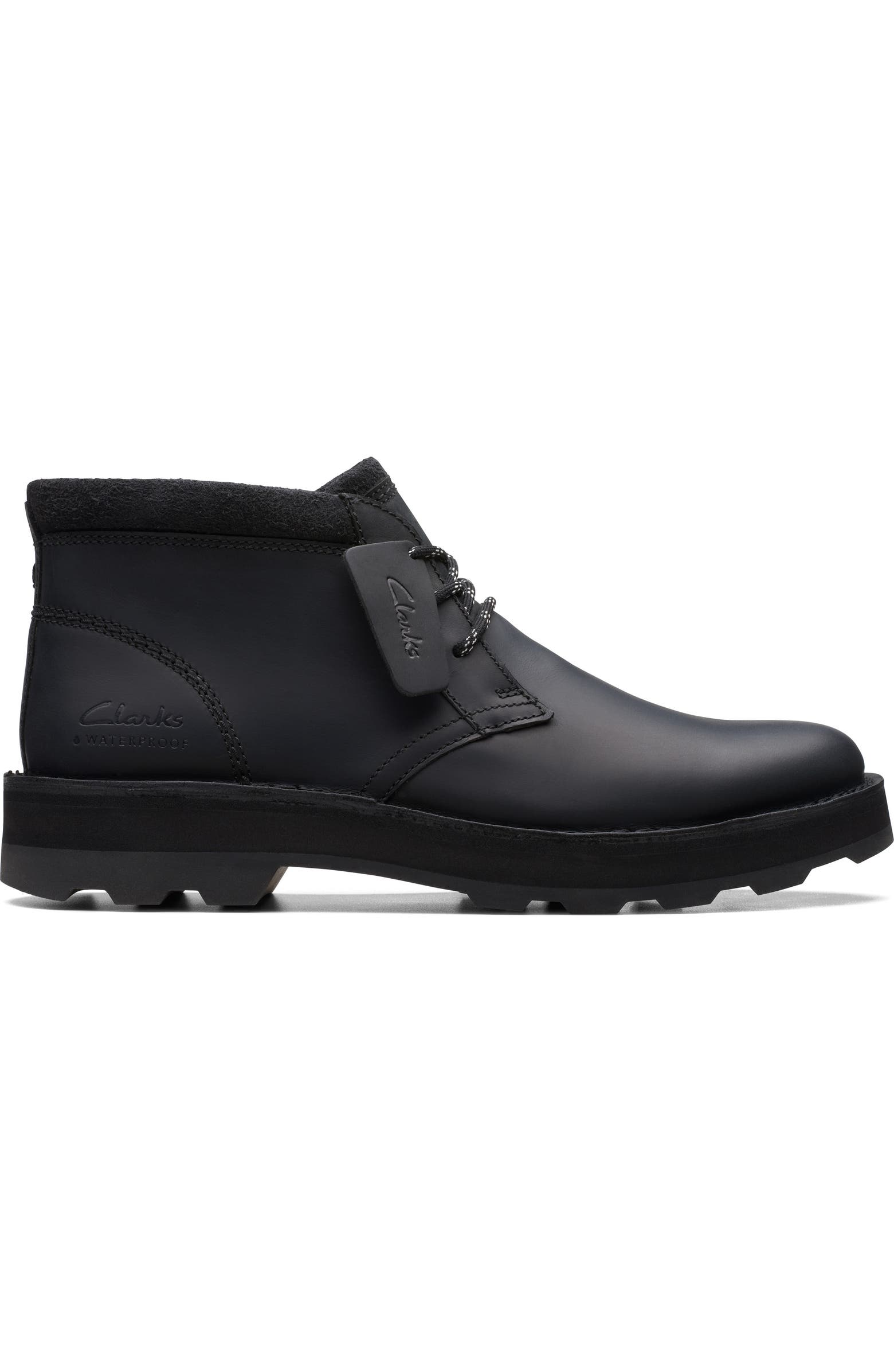 Botas Clarks Corston Wally Impermeable - Ante Y Caucho Hombre Cordones