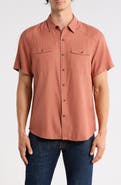 Lucky Brand Burnout Notch Neck T-Shirt