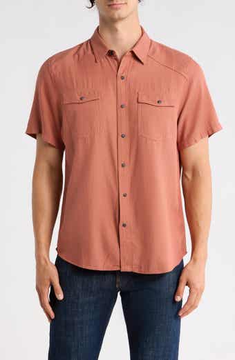 Lucky Brand Burnout Notch Neck T-Shirt