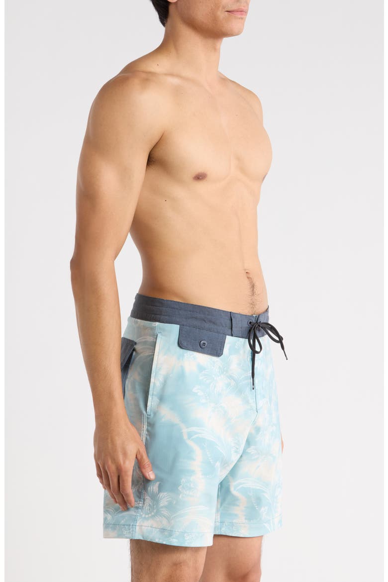 True North Garage Board Shorts, Alternate, color, BLUE FOG