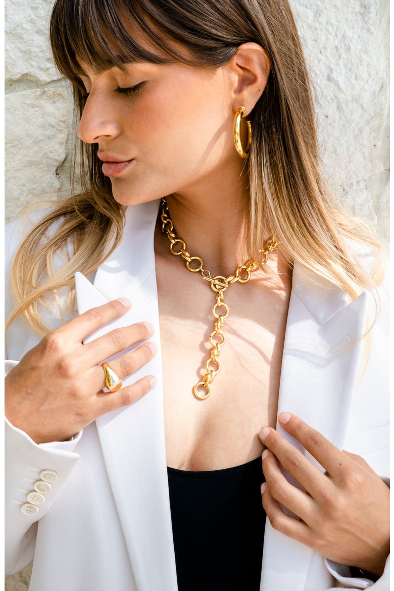 Italian Chain Necklace, Alternate, color, 14K GOLD
