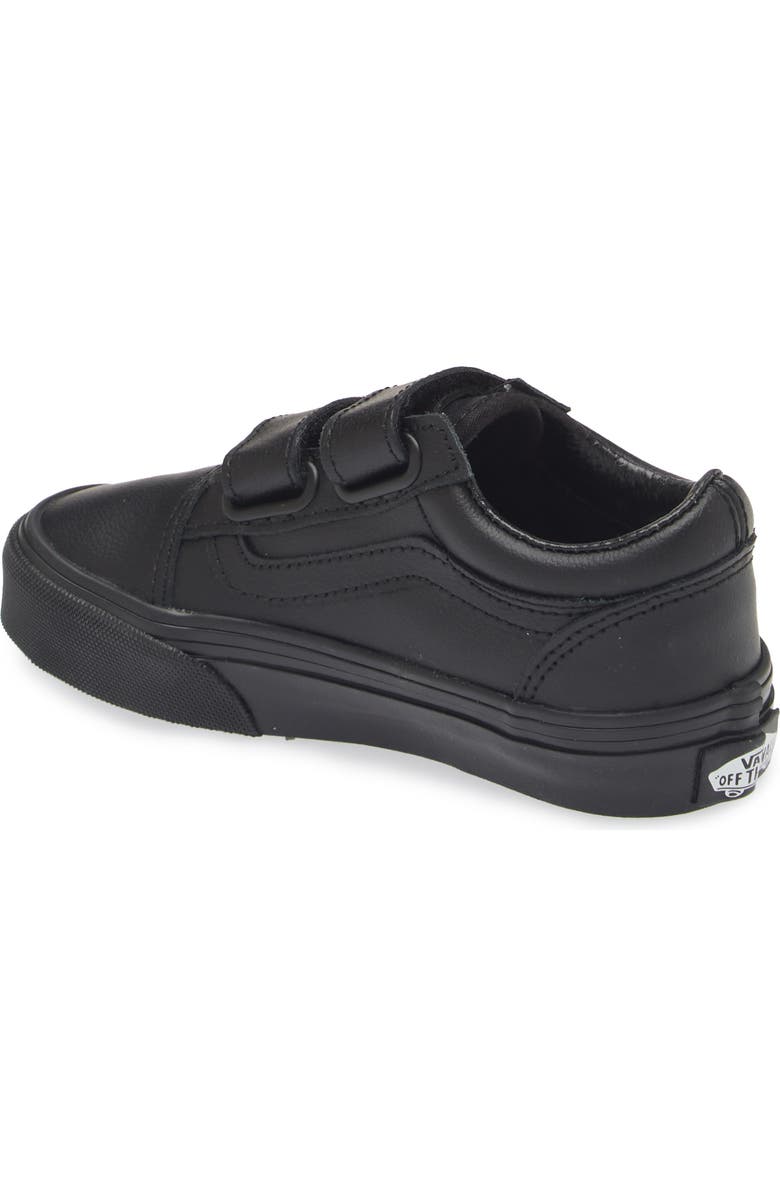 Vans Kids' Old Skool V Tumble Sneaker, Alternate, color, Classic Tumble Black Mono
