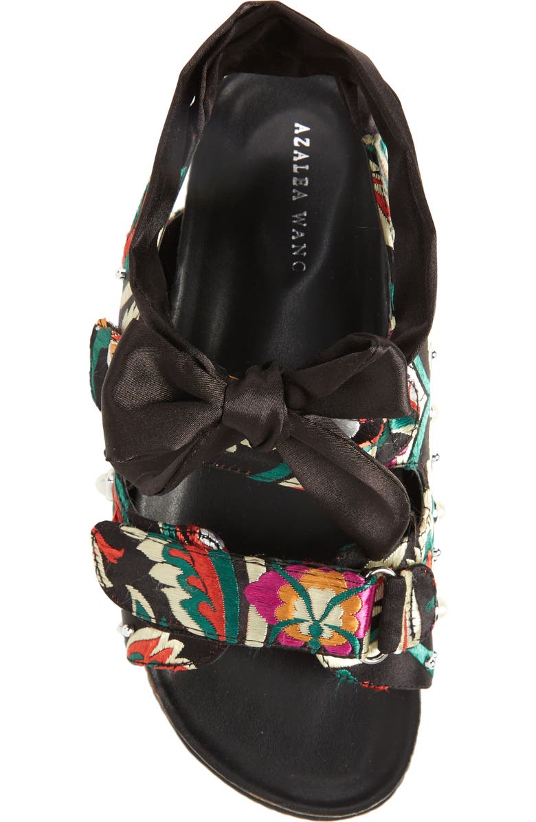 AZALEA WANG Mackley Ankle Tie Platform Sandal, Alternate, color,