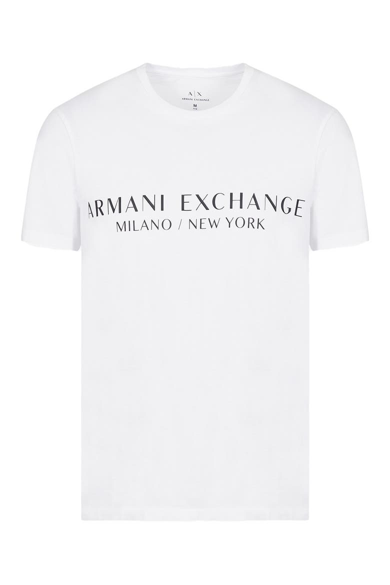 Milano/New York Logo Graphic Tee, Alternate, color, WHITE
