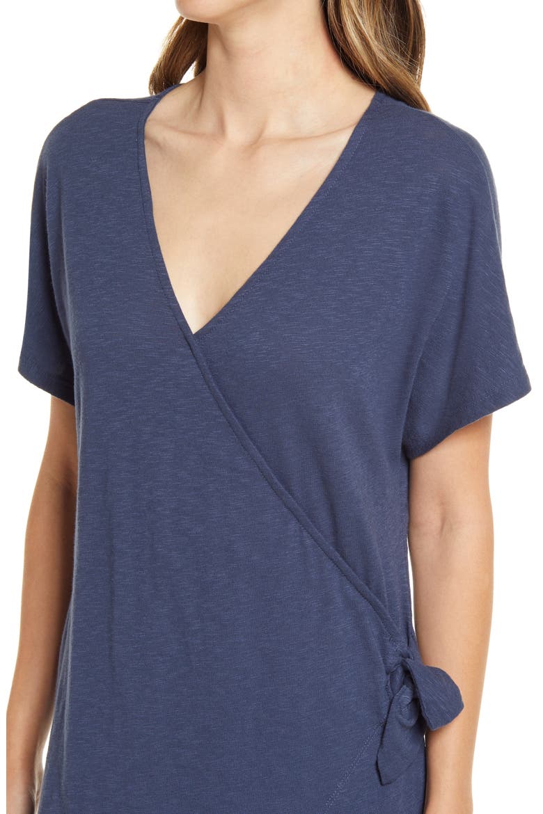 Easy Side Tie Dress, Alternate, color, NAVY INDIGO