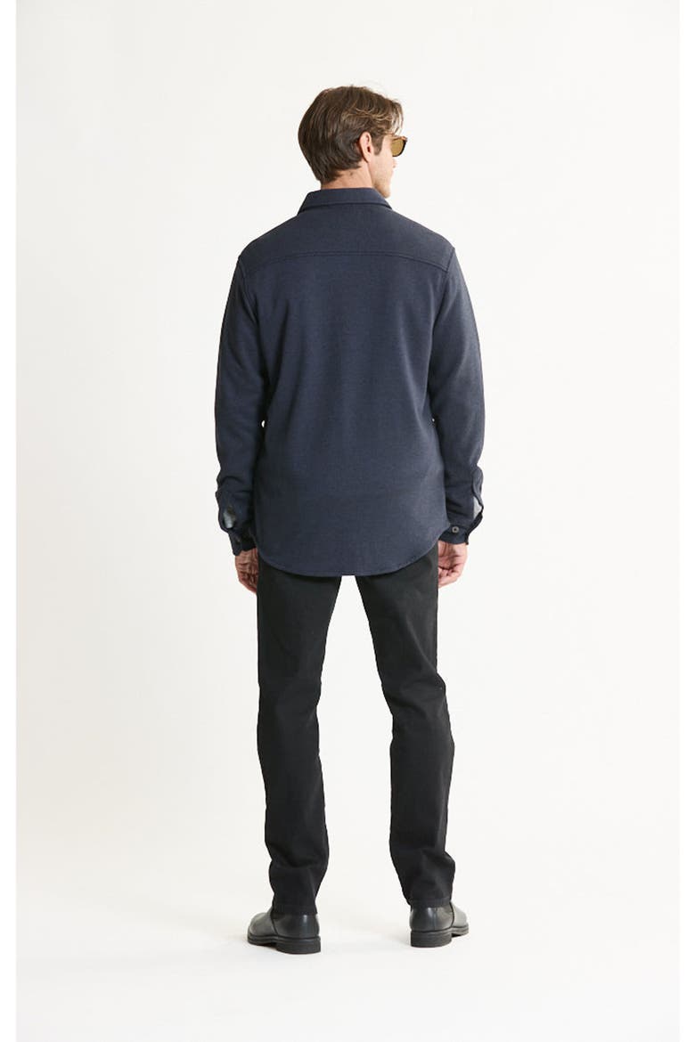 Stretch Twill Utility Overshirt, Alternate, color, NAVY