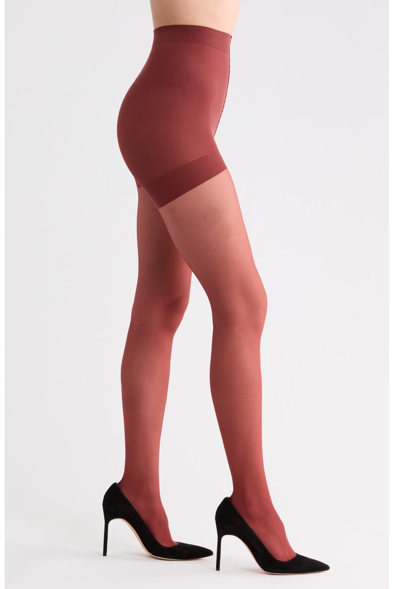 Semi Sheer Tights, Main, color, DEEP REDWOOD