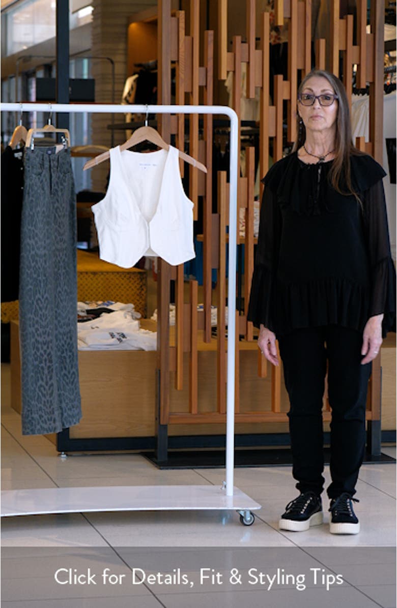 Underwire Organic Cotton Denim Vest, sales video thumbnail