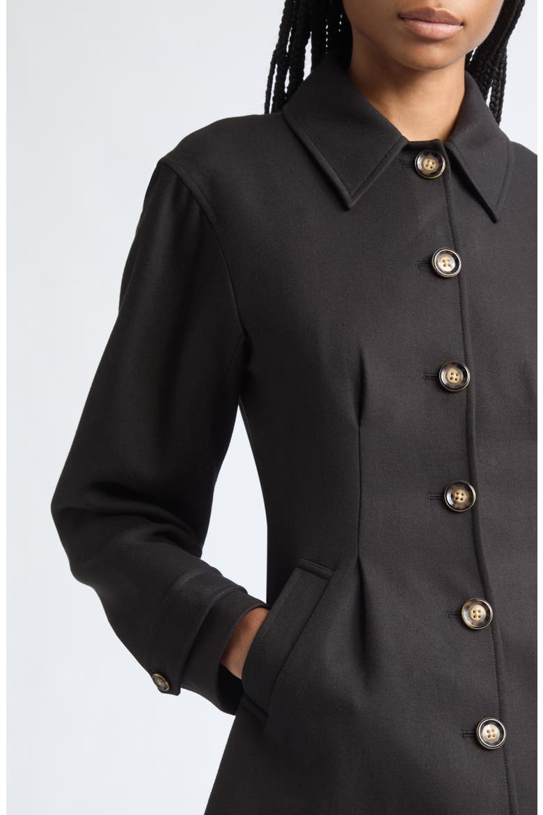 Severine Dickey Coat, Alternate, color, BLACK