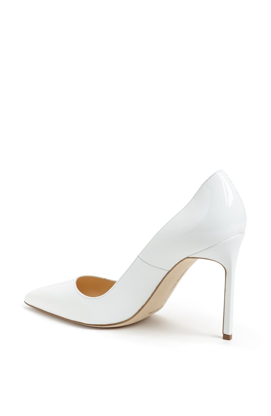 BB Pointed Toe Pump, Alternate, color, WHITE