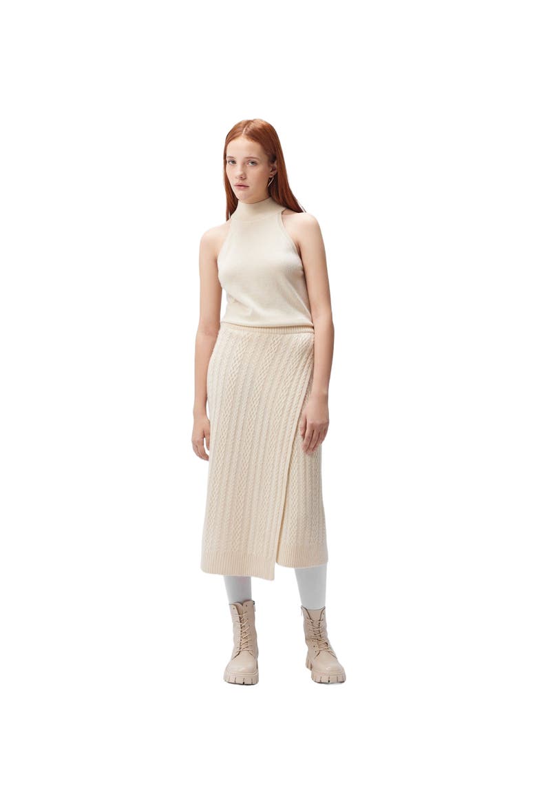 Cashmere Turtleneck Top, Alternate, color, off white