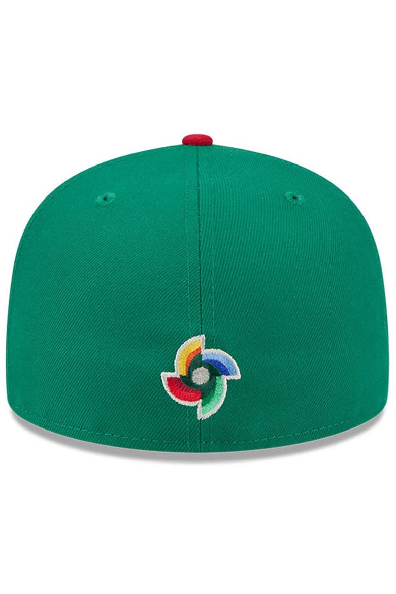 Men's New Era  Green/Red Mexico Baseball 2026 World Baseball Classic 59FIFTY Fitted Hat, Alternate, color, Green