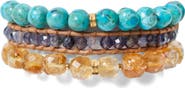 Chan Luu Trinity Turquoise Bracelet Set