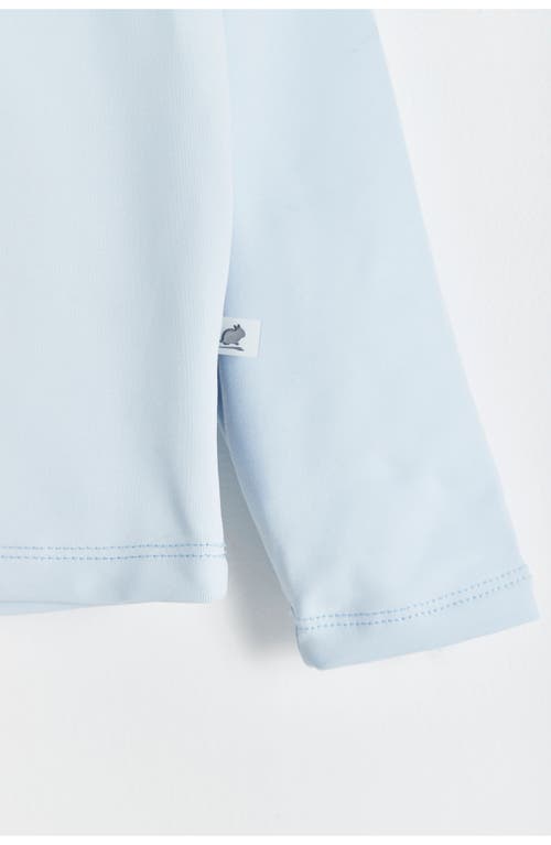 Babycottons Beach Long Sleeve Rashguard In Light Blue