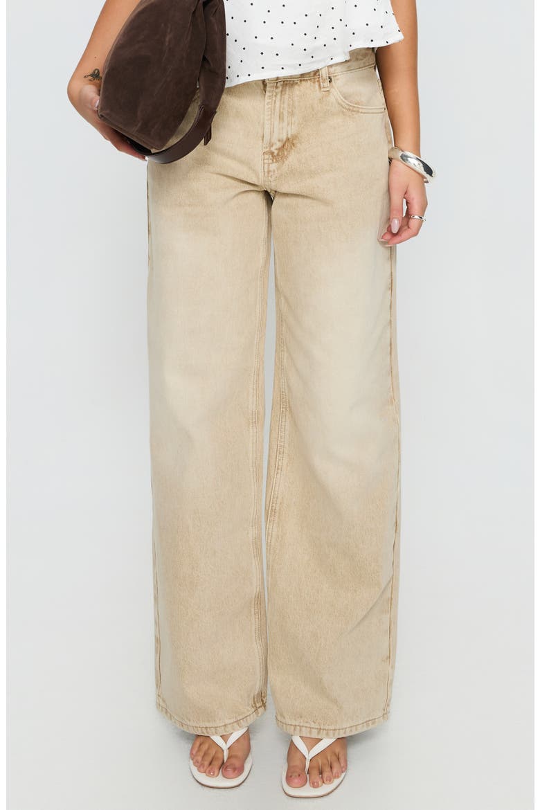 Serenitia Relaxed Jeans, Main, color, SANDY BROWN WASH