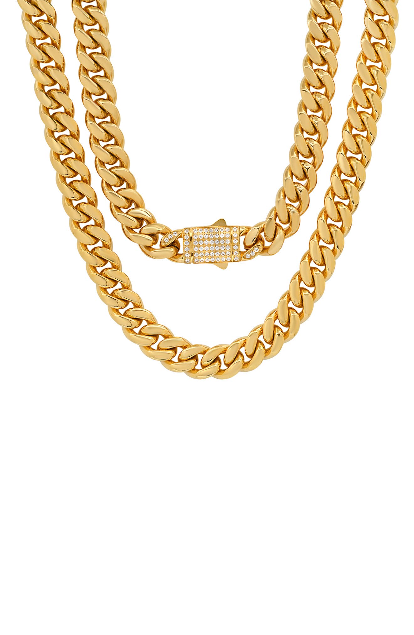 Men's 18K Gold Plated Stainless Steel Necklace