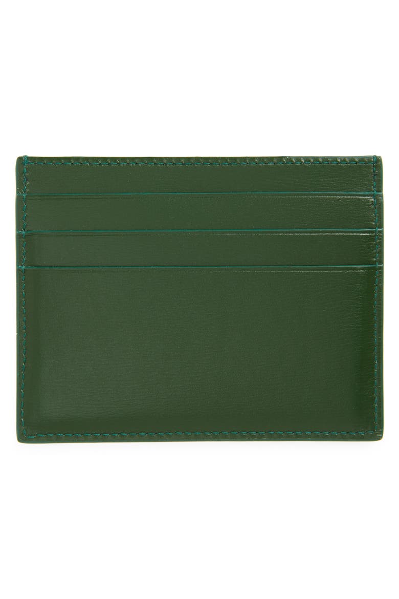 Leather Card Case, Alternate, color, FOREST GREEN
