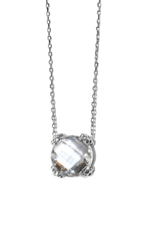 Dew Drop Cluster Topaz Pendant Necklace