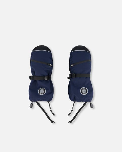 Kids Unisex Technical Mittens Navy