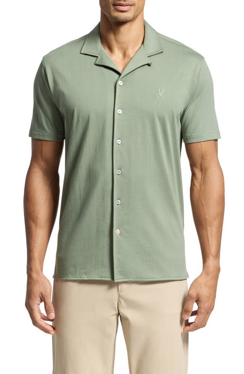 Psycho Bunny Bryan Pima Cotton Blend Camp Shirt