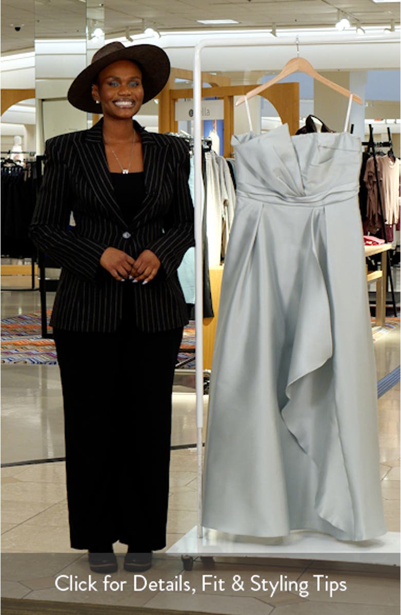 Strapless Satin Gown, sales video thumbnail