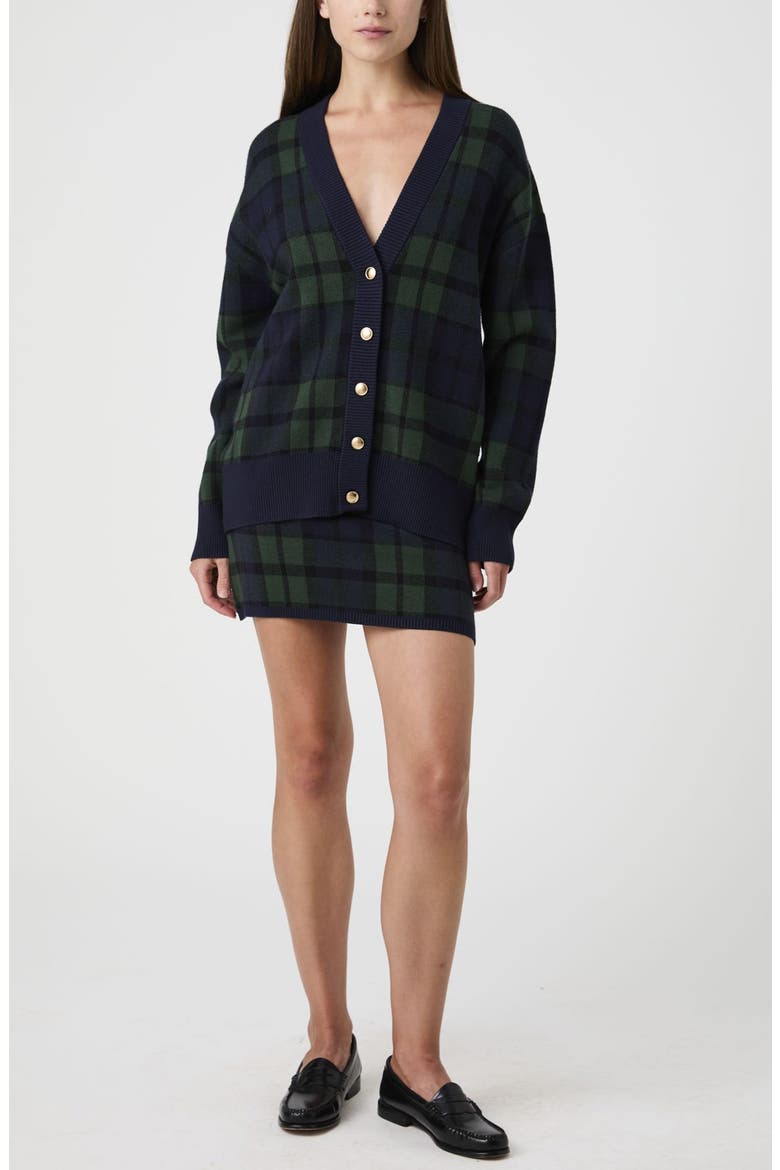 Plaid Cardigan, Alternate, color, GRN PLAID