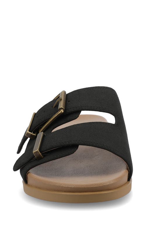 JOURNEE COLLECTION JOURNEE COLLECTION COSETTE BUCKLE SLIDE SANDAL