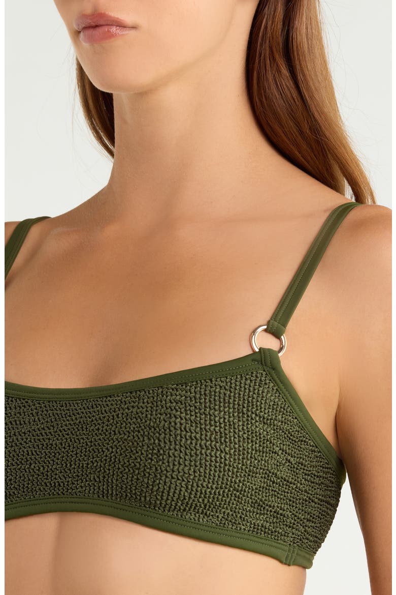 Iris Bikini Top & Bottoms Set, Alternate, color, METALLIC KHAKI