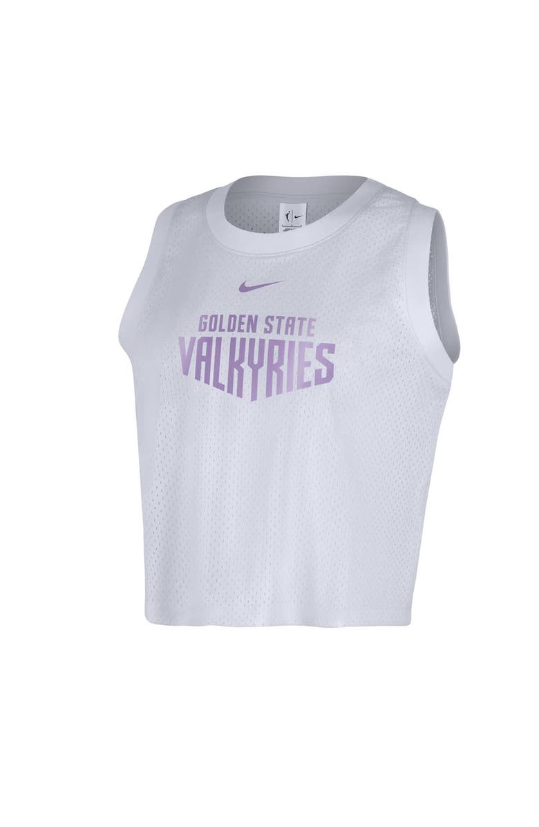 Nike Women's Nike  White Golden State Valkyries Mesh Tank Top, Alternate, color, White