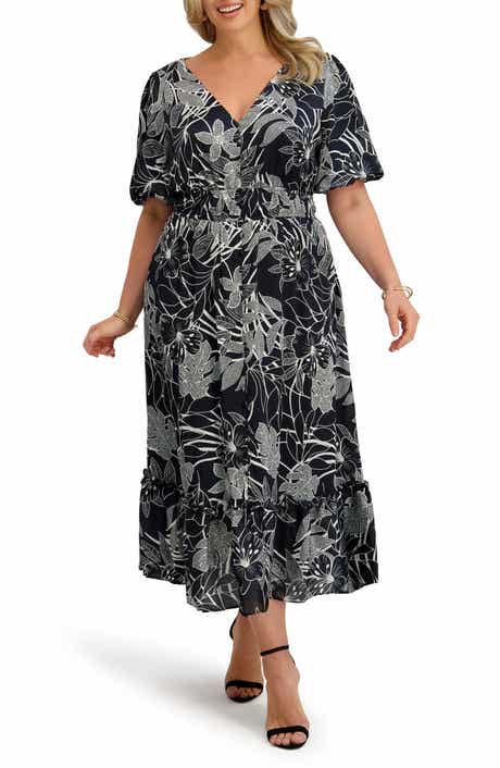Smocked Waist Satin Yoryu Midi Dress