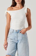 ASTR the Label Lora Bow One-Shoulder Top