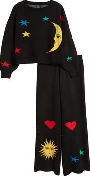 Dressed in Lala Celestial Knit Long Sleeve Sweater & Pants Set