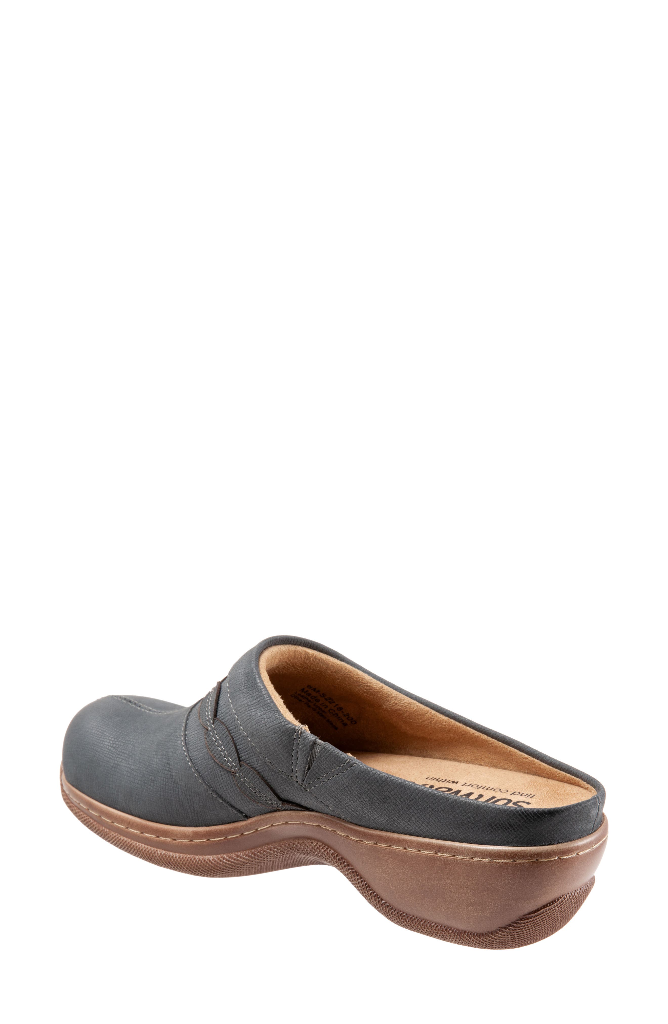 Amber Clog, Alternate, color, DENIM NUBUCK