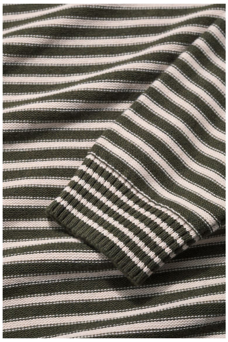 Trenale Stripe Organic Cotton Sweater, Alternate, color, MESKLENN WOODLAND